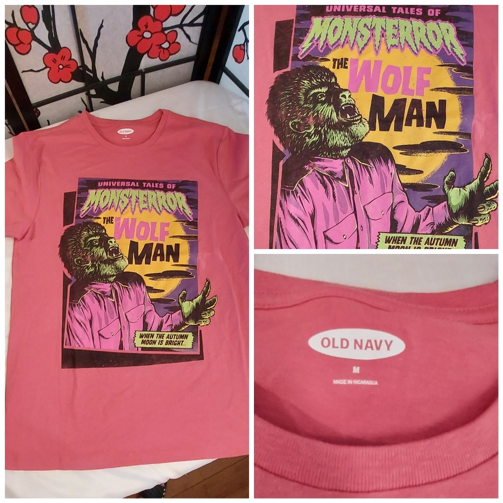 Old Navy Monsterror Wolf Man Graphic T-Shirt